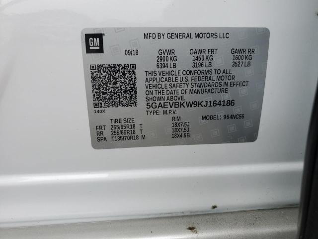 2019 BUICK ENCLAVE PR 5GAEVBKW9KJ164186