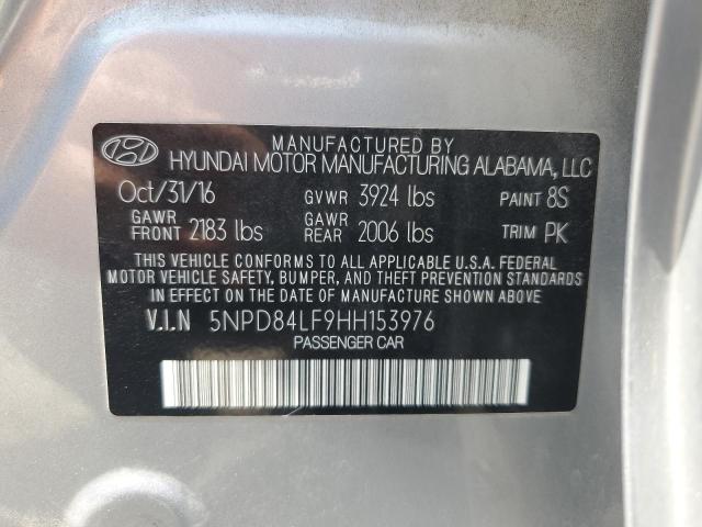 2017 HYUNDAI ELANTRA SE - 5NPD84LF9HH153976