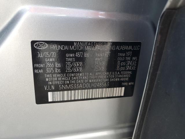 2020 HYUNDAI SANTA FE S - 5NMS33AD0LH248563