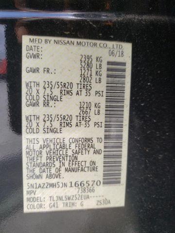 2018 NISSAN MURANO S - 5N1AZ2MH5JN166570