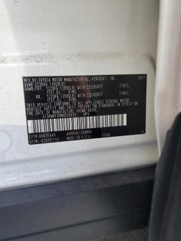 2021 TOYOTA RAV4 XLE - 4T3RWRFV6MU038850