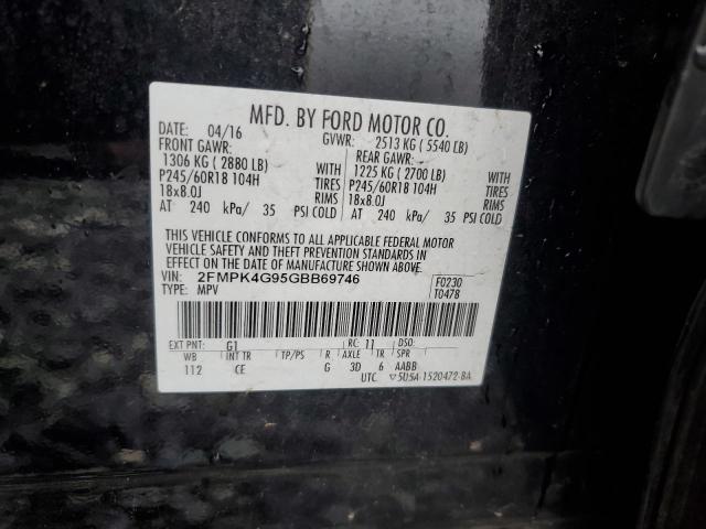 2016 FORD EDGE SE 2FMPK4G95GBB69746