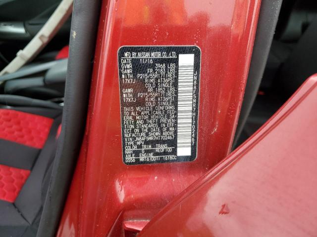 2017 NISSAN JUKE S JN8AF5MR7HT702467