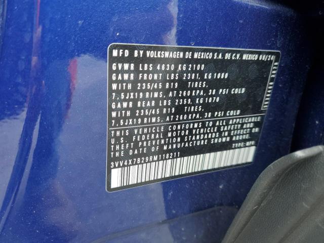2024 VOLKSWAGEN TAOS SEL 3VV4X7B29RM118211