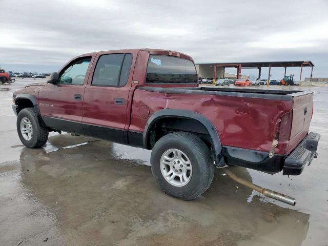 DODGE DAKOTA QUA 2002 red crew pic gas 1B7HG48N32S615218 photo #3