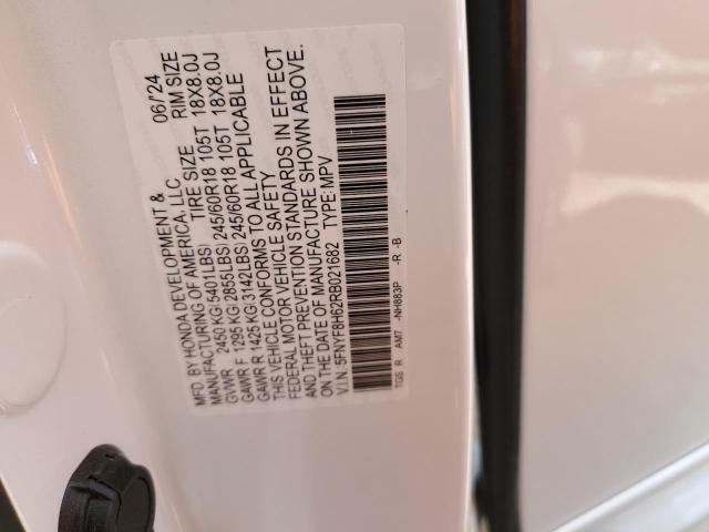 2024 HONDA PASSPORT T 5FNYF8H62RB021682