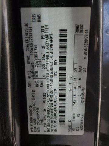2018 FORD ESCAPE SE 1FMCU0GD0JUC33179