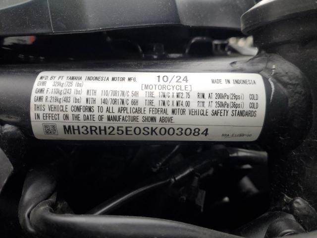 2025 YAMAHA YFZ320 A MH3RH25E0SK003084