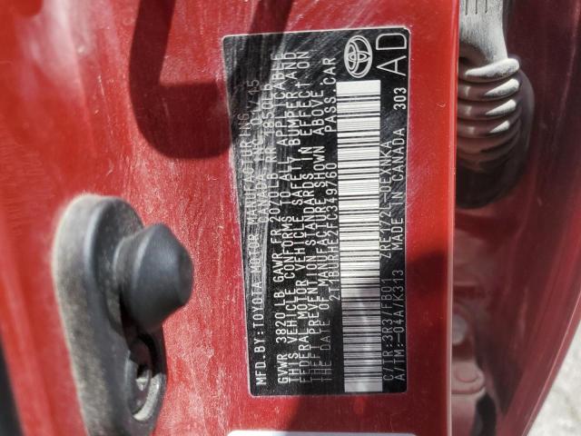 2015 TOYOTA COROLLA L - 2T1BURHE2FC349760