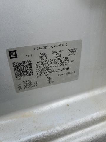 2018 CHEVROLET SLVRD 1500 1GCVKNEH7JZ165715