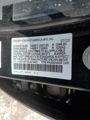 2020 HONDA ACCORD HYB 1HGCV3F14LA014421