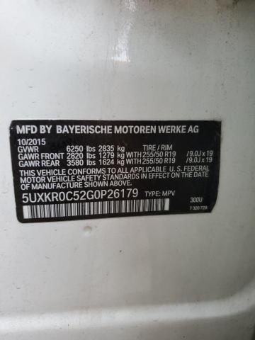 2016 BMW X5 XDRIVE3 - 5UXKR0C52G0P26179