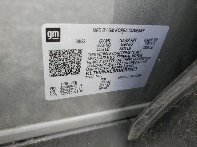 2024 CHEVROLET TRAILBLAZE - KL79MNSL5RB057003