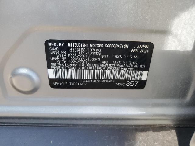 2024 MITSUBISHI OUTLANDER JA4ARUAU9RU009962