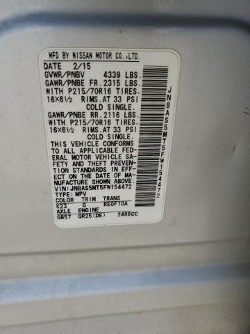 2015 NISSAN ROGUE SELE - JN8AS5MT5FW154472
