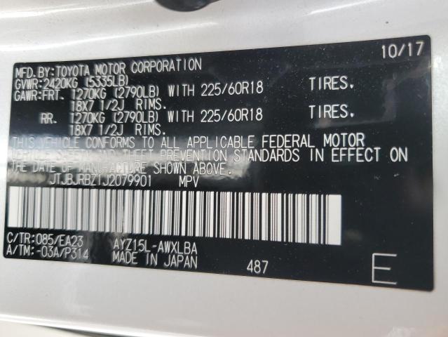 2018 LEXUS NX 300H JTJBJRBZ1J2079901