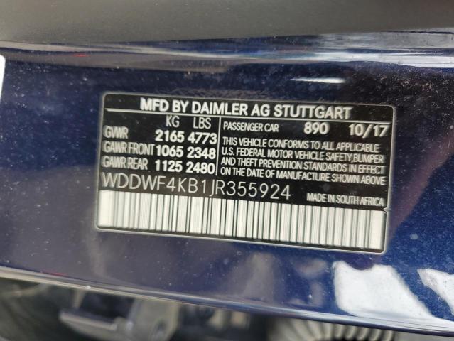 2018 MERCEDES-BENZ C 300 4MAT - WDDWF4KB1JR355924