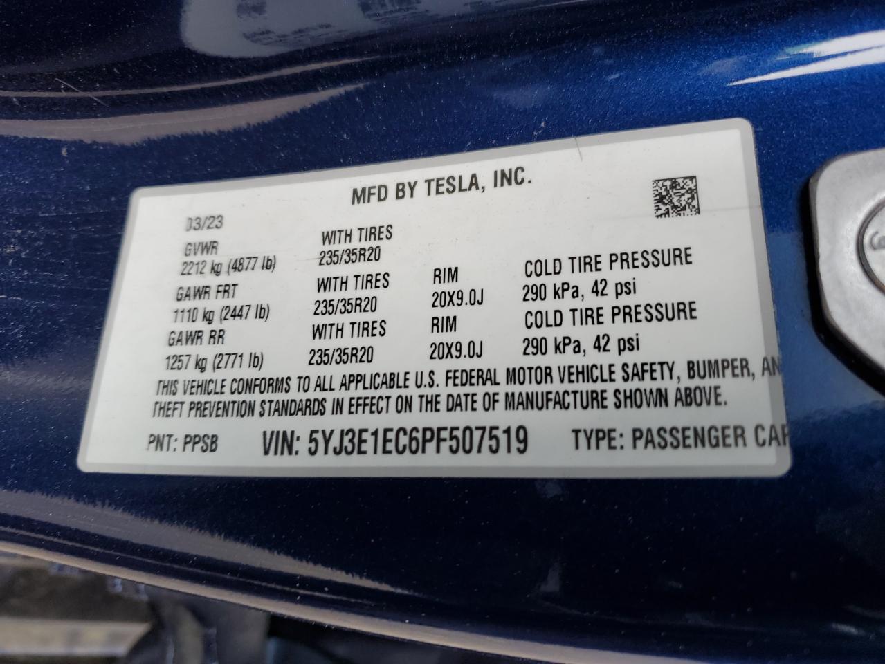 Tesla Model 3 2023