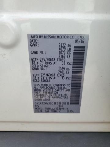2016 NISSAN ROGUE S 5N1AT2MV3GC859388