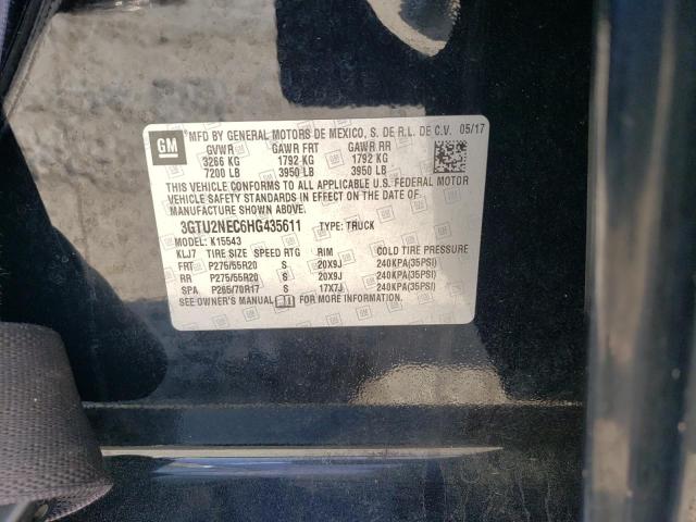 2017 GMC SIERRA K15 - 3GTU2NEC6HG435611