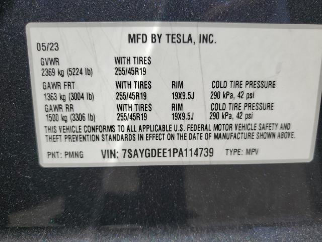 2023 TESLA MODEL Y - 7SAYGDEE1PA114739