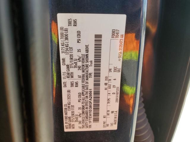 2016 FORD F150 SUPER - 1FTEW1EG8GFA29561