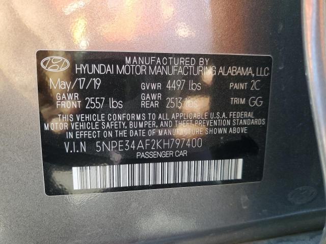 2019 HYUNDAI SONATA LIM - 5NPE34AF2KH797400