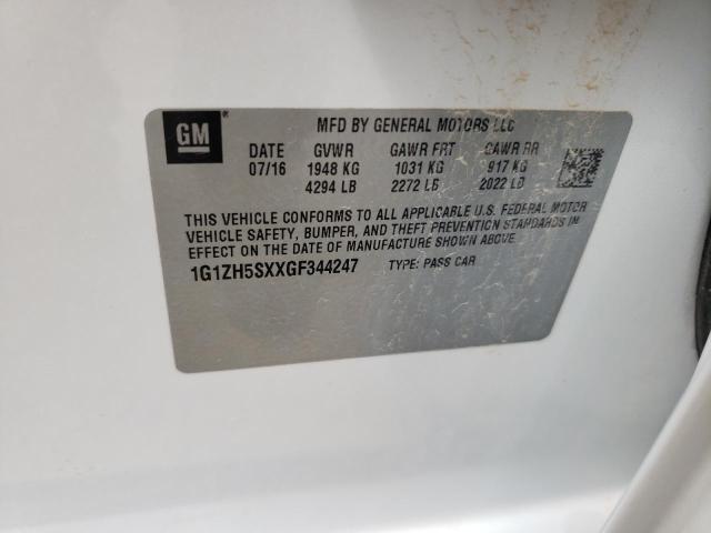 2016 CHEVROLET MALIBU PRE - 1G1ZH5SXXGF344247