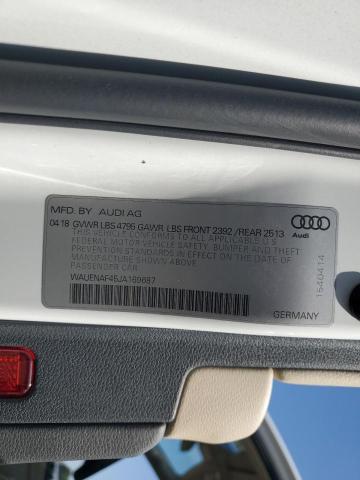 2018 AUDI A4 PREMIUM WAUENAF45JA169687