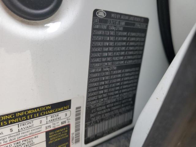 2018 LAND ROVER RANGE ROVE - SALYL2RVXJA765712