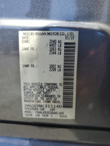 2019 NISSAN LEAF S - 1N4AZ1CP0KC315140