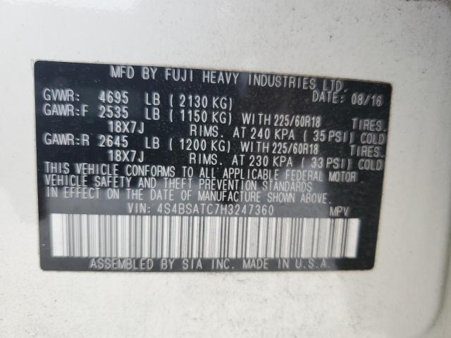 2017 SUBARU OUTBACK TO 4S4BSATC7H3247360