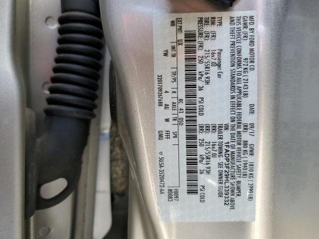 2017 FORD FOCUS SE - 1FADP3F29HL339332