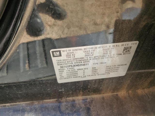 2017 GMC SIERRA K15 3GTU2PEJXHG259611