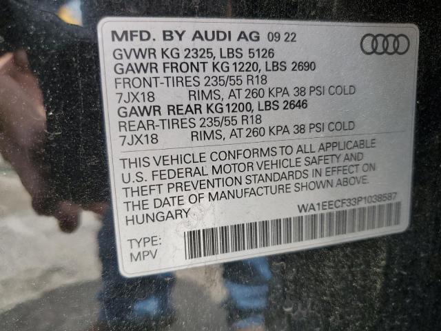 2023 AUDI Q3 PREMIUM - WA1EECF33P1038587