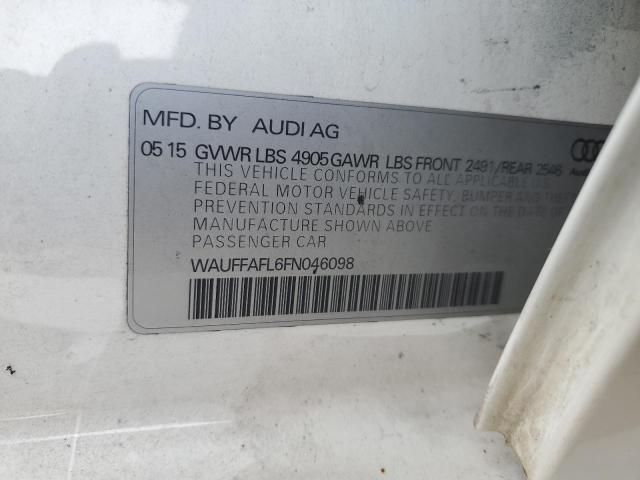 2015 AUDI A4 PREMIUM - WAUFFAFL6FN046098