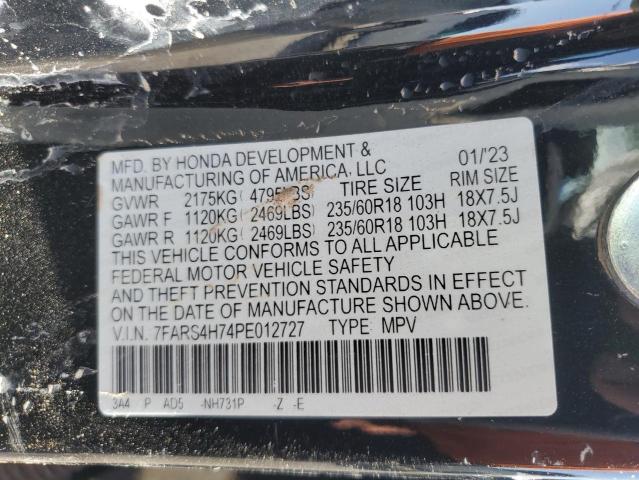 2023 HONDA CR-V EXL 7FARS4H74PE012727