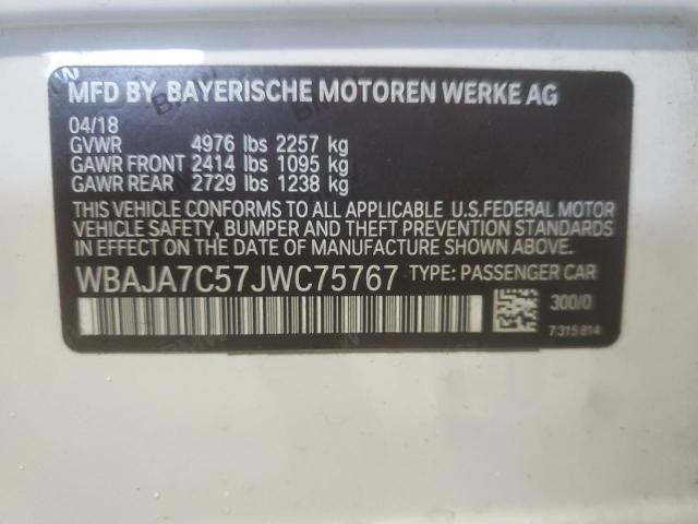 2018 BMW 530 XI WBAJA7C57JWC75767