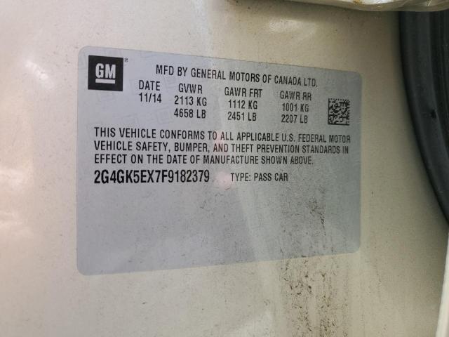 2015 BUICK REGAL - 2G4GK5EX7F9182379