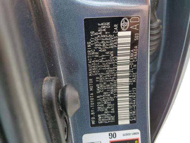 2017 TOYOTA COROLLA L - 2T1BURHE7HC797253