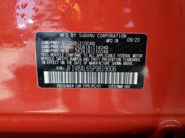 2023 SUBARU WRX LIMITE JF1VBAL65P9819006