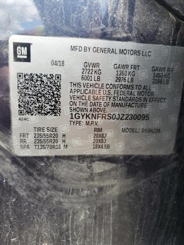 2018 CADILLAC XT5 1GYKNFRS0JZ230095