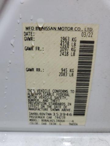 2022 NISSAN ALTIMA SV - 1N4BL4DV7NN353946