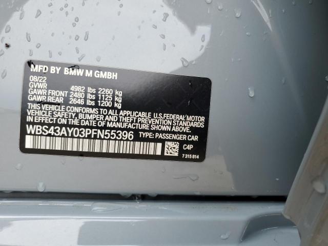 2023 BMW M3 COMPETI WBS43AY03PFN55396