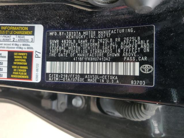 2017 TOYOTA CAMRY LE - 4T1BF1FK8HU741342
