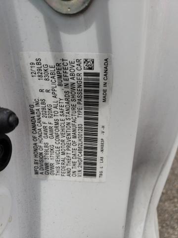2020 HONDA CIVIC LX - 2HGFC4B62LH301283