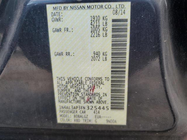 2015 NISSAN ALTIMA 2.5 - 1N4AL3AP3FN325445