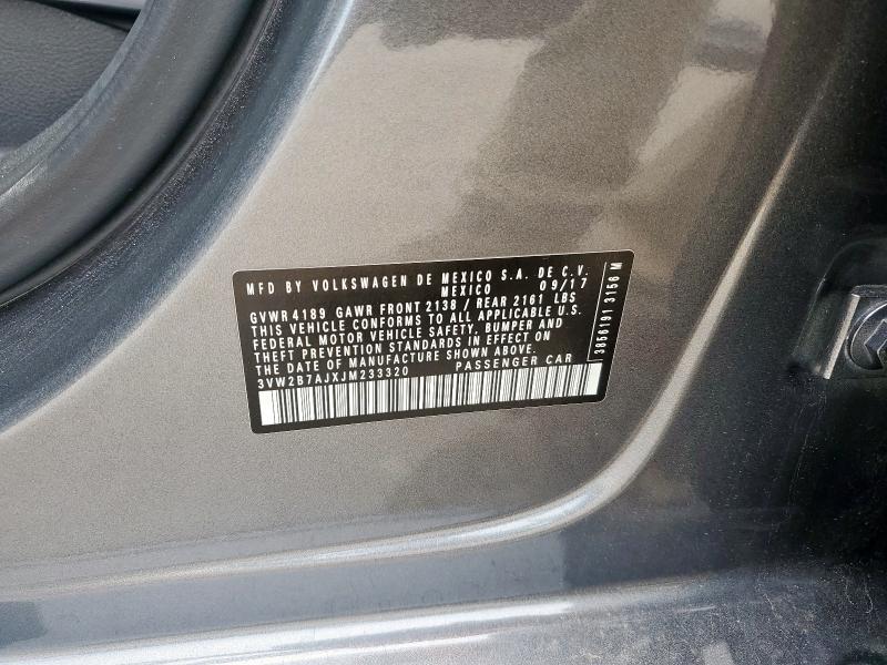 2018 VOLKSWAGEN JETTA S - 3VW2B7AJXJM233320