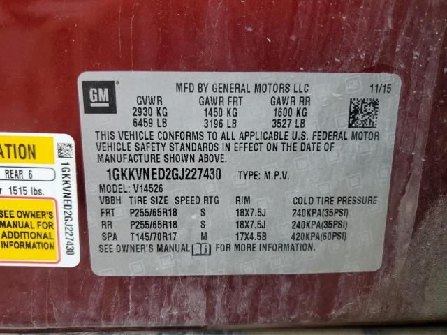 2016 GMC ACADIA SLE - 1GKKVNED2GJ227430