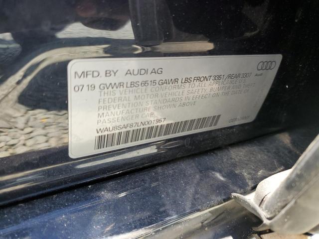 2020 AUDI S8 - WAU8SAF87LN001957